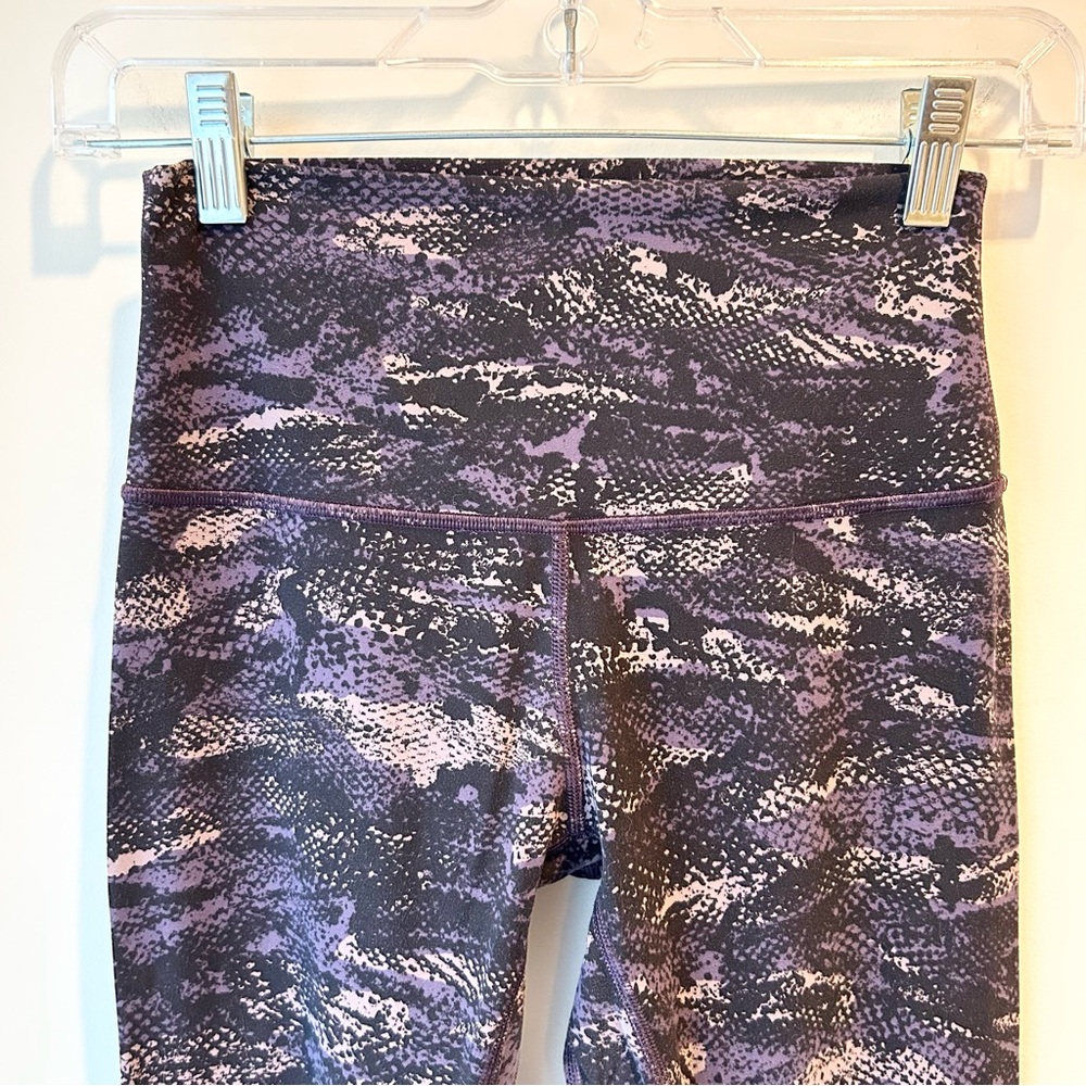 Lululemon Align Pant II 25” Rip Wave Purple Thunder Black Size 4 - Picture 5 of 13